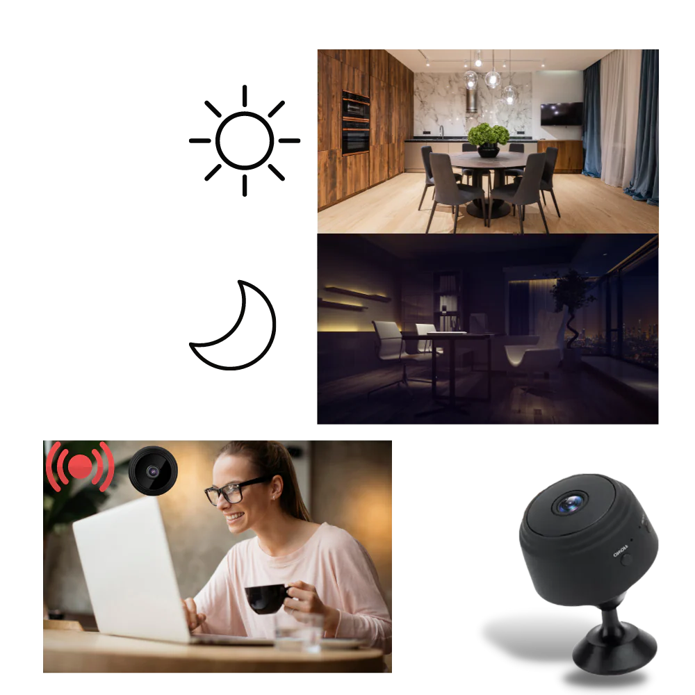 Luxora Mini Wireless Surveillance Camera with Night Vision