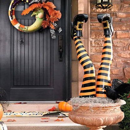 Royaleva Witch Leg Stakes, Set Of Two Yard Halloween Decoration