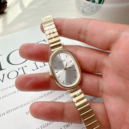 Royaleva Luxury Oval Women's Quartz Watch (Stainless Steel)