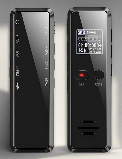 LuxRoyale Professional Digital Voice Recorder | Audio Sound Recorder | Auto Saving Files with Built-in Speaker