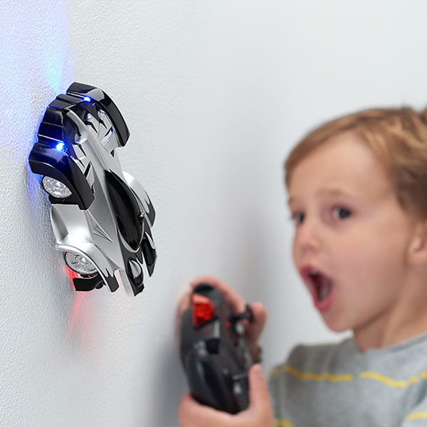 Remote-Control Wall Climbing Car – Defy gravity with advanced suction technology! Drives on walls, ceilings, and floors with smooth control. Durable design, LED lights, and interactive fun for kids & RC enthusiasts. Perfect gift for birthdays & holidays. Includes USB charger & remote control. Experience the thrill of wall-racing today!