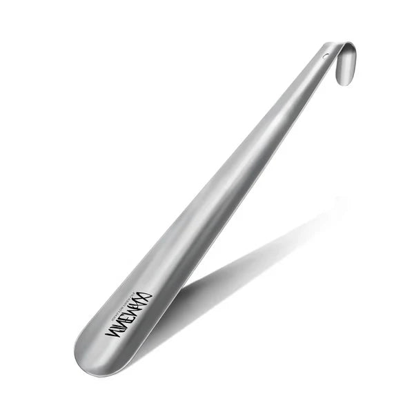 RoyaleGlow Extra Long Metal Shoe Horn – 16.5" Handle for Seniors