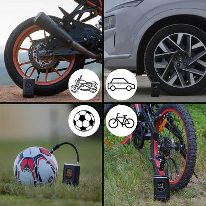Luxora Electric Tyre Inflator with LED Torch and Nozzles