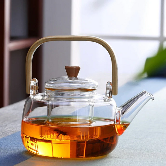Luxora Glass Teapot Heat-Resistant Borosilicate Boiling Teapot