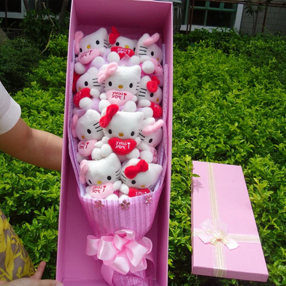 Royaleva Sanrio Kitty Flowers Bouquet - Plush Gift Arrangement