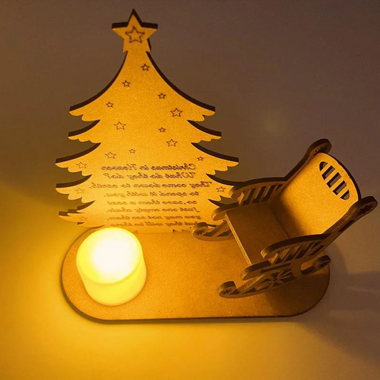Royaleva Christmas Remembrance Ornament with Rocking Chair Design