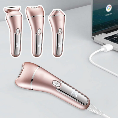 Luxora 3-in-1 Waterproof Electric Shaver for Women