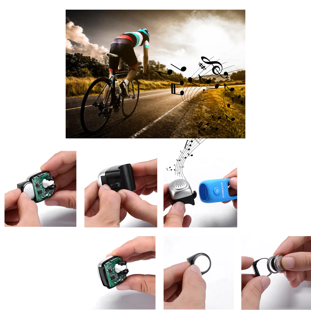 RoyaleGlow Strong Bike Horn Waterproof 110 dB Ringtones