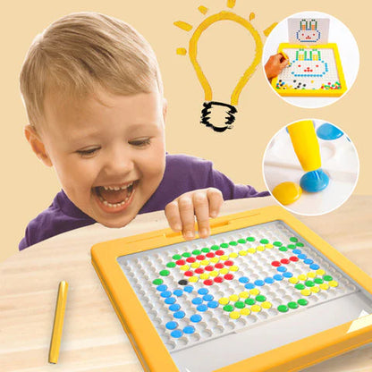 RoyaleGlow Large Magnetic Drawing Pad for Kids Montessori Magnetic Dots Board