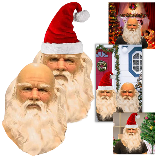 RoyaleGlow Cosplay Santa Mask for Holiday Fun and Parties