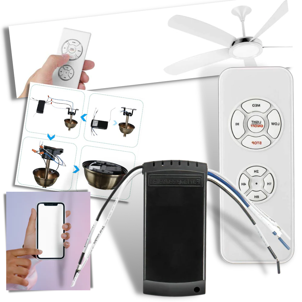 Luxora Universal Fan Remote Control with Light Function