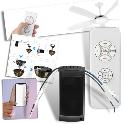 Luxora Universal Fan Remote Control with Light Function