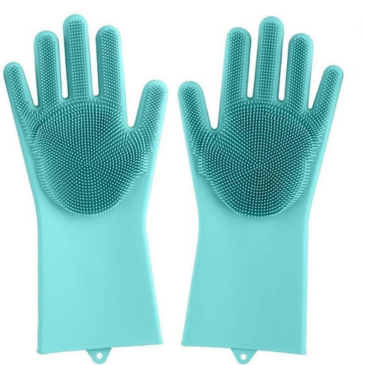 RoyaleGlow Magic Silicone Dishwashing Gloves - Reusable Cleaning Gloves