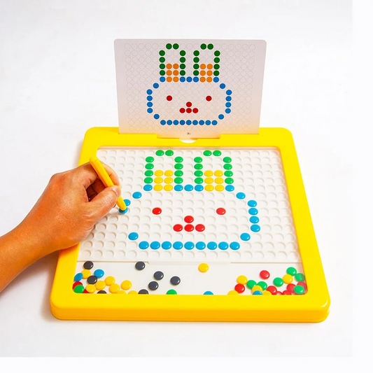 RoyaleGlow Large Magnetic Drawing Pad for Kids Montessori Magnetic Dots Board