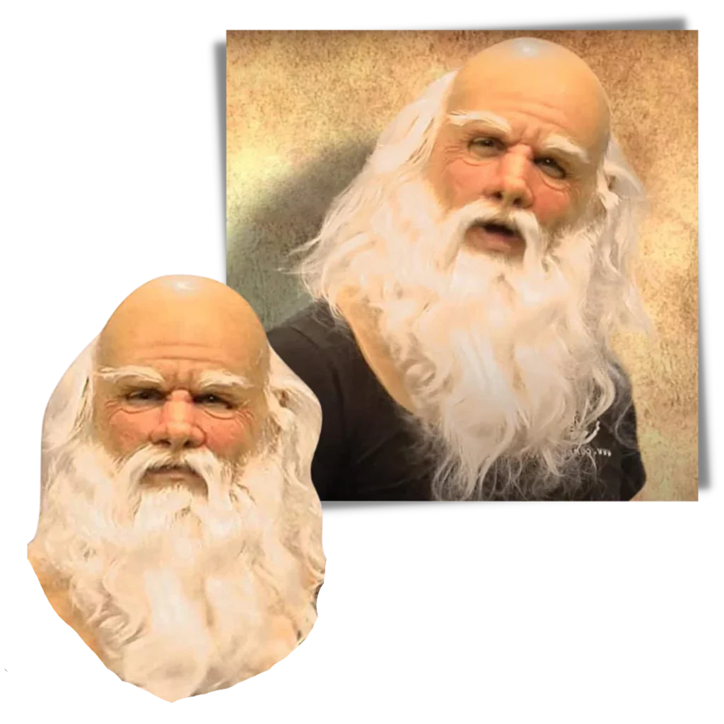 RoyaleGlow Cosplay Santa Mask for Holiday Fun and Parties