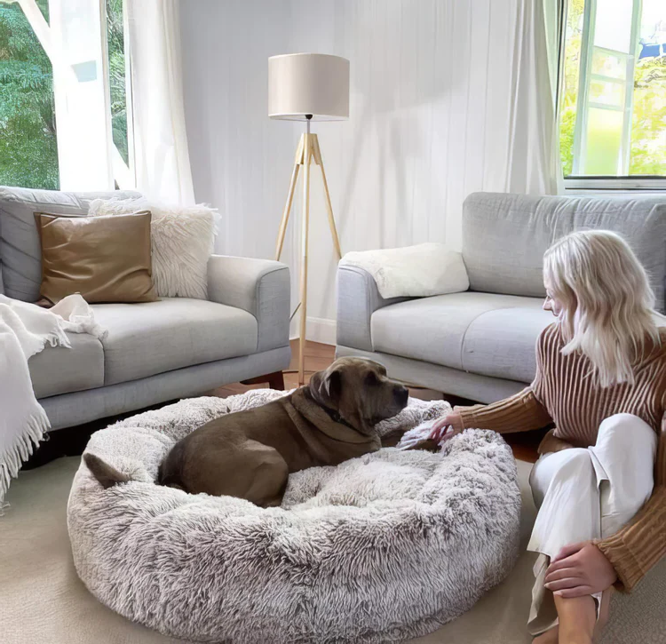 Luxora Calming Dog Bed for Stress Relief and Comfort