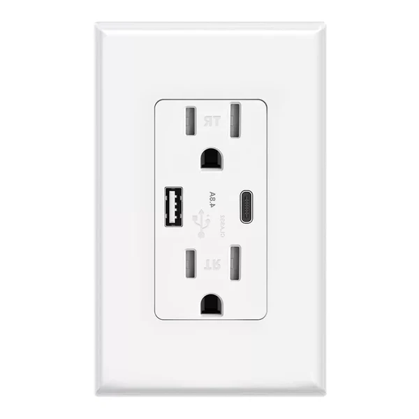 LuxRoyale 4K UltraHD WIFI Streaming Nanny Cam Hardwired USB-A & C Plug