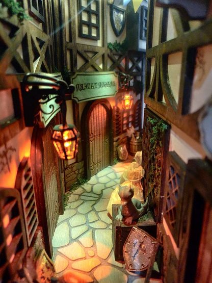 RoyaleGlow Medieval AlleyWorld Bookshelf Insert Box
