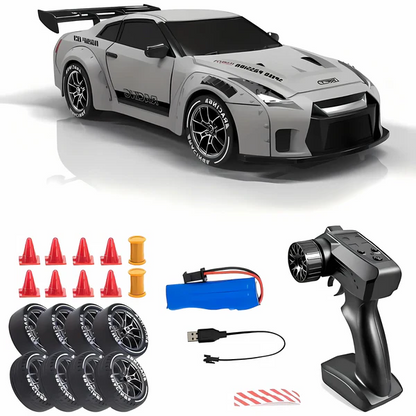Luxora Retro Drift Master – 4WD RC Car with LED Lights
