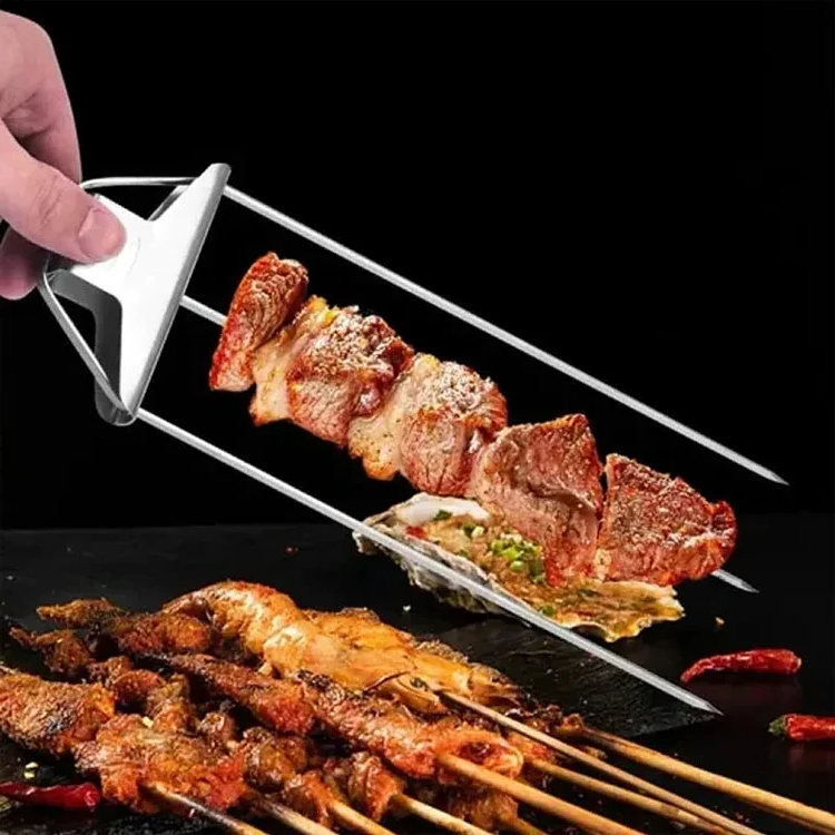 Royaleva 3 Way Grill Skewers for Perfect Kabobs Every Time