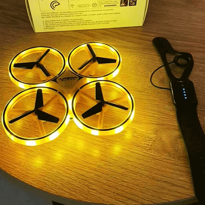 RoyaleGlow Hand Controlled Drone with LED Lights & Gesture Control