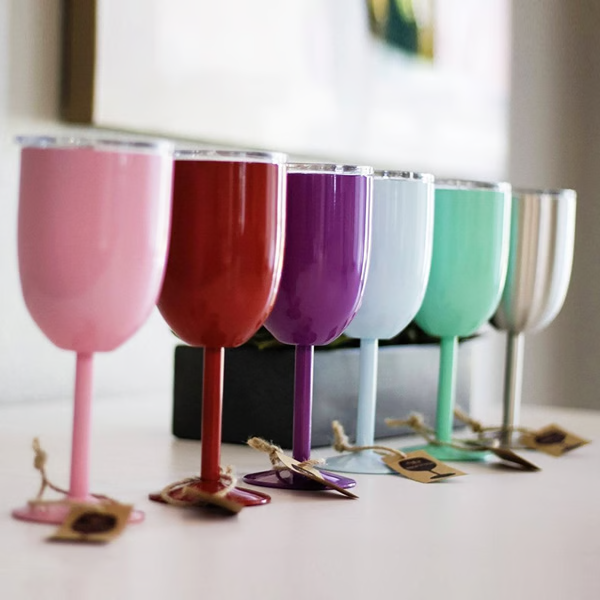 Royaleva Insulated Wine Cups - Double-Wall Stainless Steel