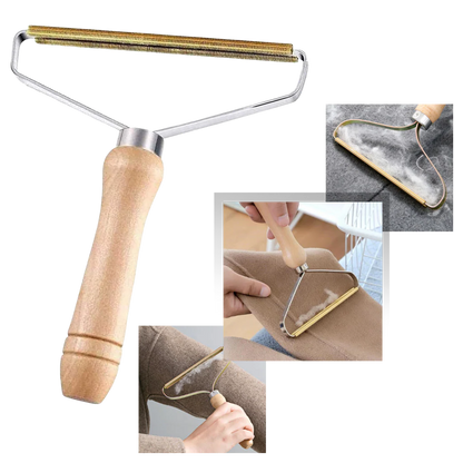 RoyaleGlow Wooden Pet Hair Remover - Eco-Friendly Lint Tool