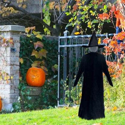 RoyaleGlow Lighted Halloween Witch Stake - Halloween Witches Decor