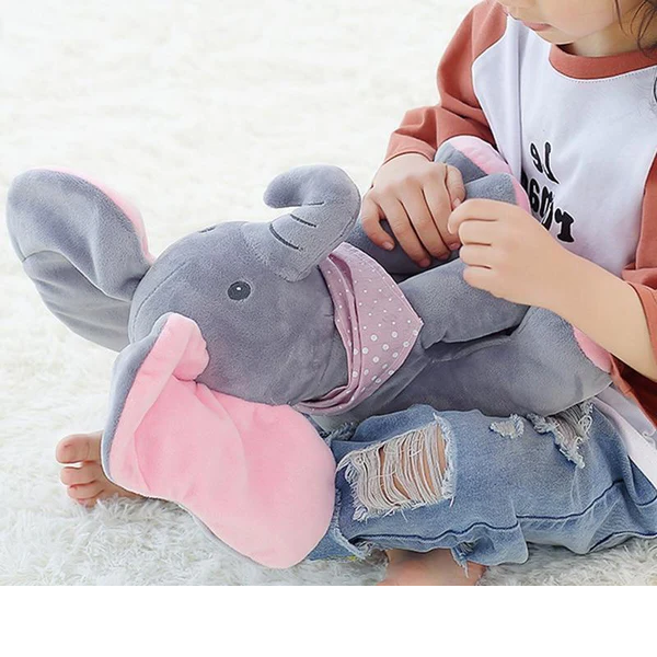Royaleva Peek-a-boo Elephant Plush Toy for Kids