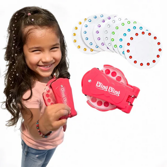 Royaleva Hair Bling Stapler with Self Adhesive Gems