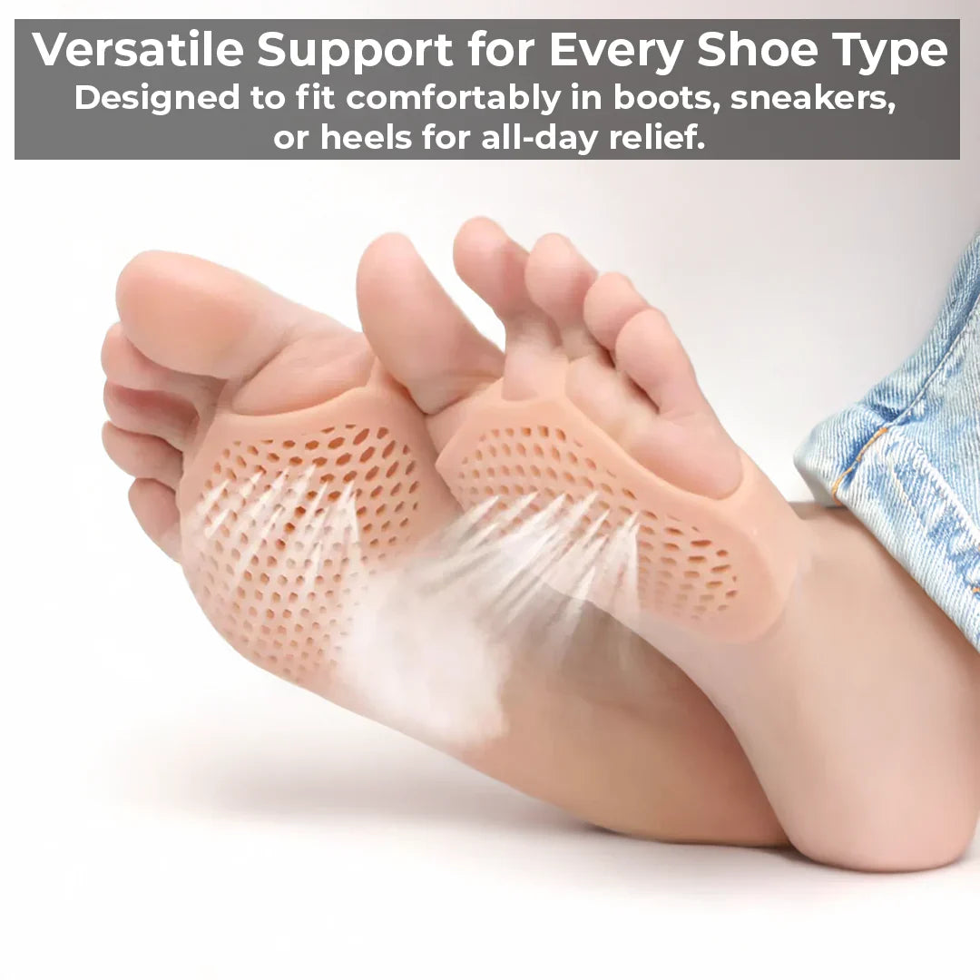 Luxora Breathable Gel Metatarsal Pads for Foot Comfort & Pain Relief