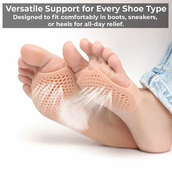 Luxora Breathable Gel Metatarsal Pads for Foot Comfort & Pain Relief