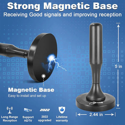 Royaleva HDTV 4K Magnetic Digital Antenna 300 Mile Range