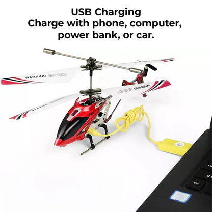 Royaleva Crimson Unbreakable Mini RC Helicopter with Gyro