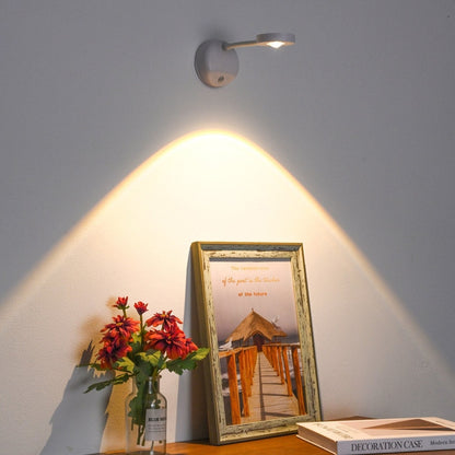 Motion Spotlight - Wireless 360° Rotating LED with Motion Sensor - White / Remote Control