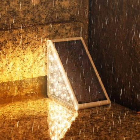 Royelux Solar Powered Stair Lights - Waterproof, Warm White LED - Default Title