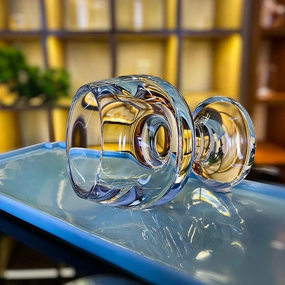 Luxora Vintage Clear Quartz Cocktail Glass for Wellness