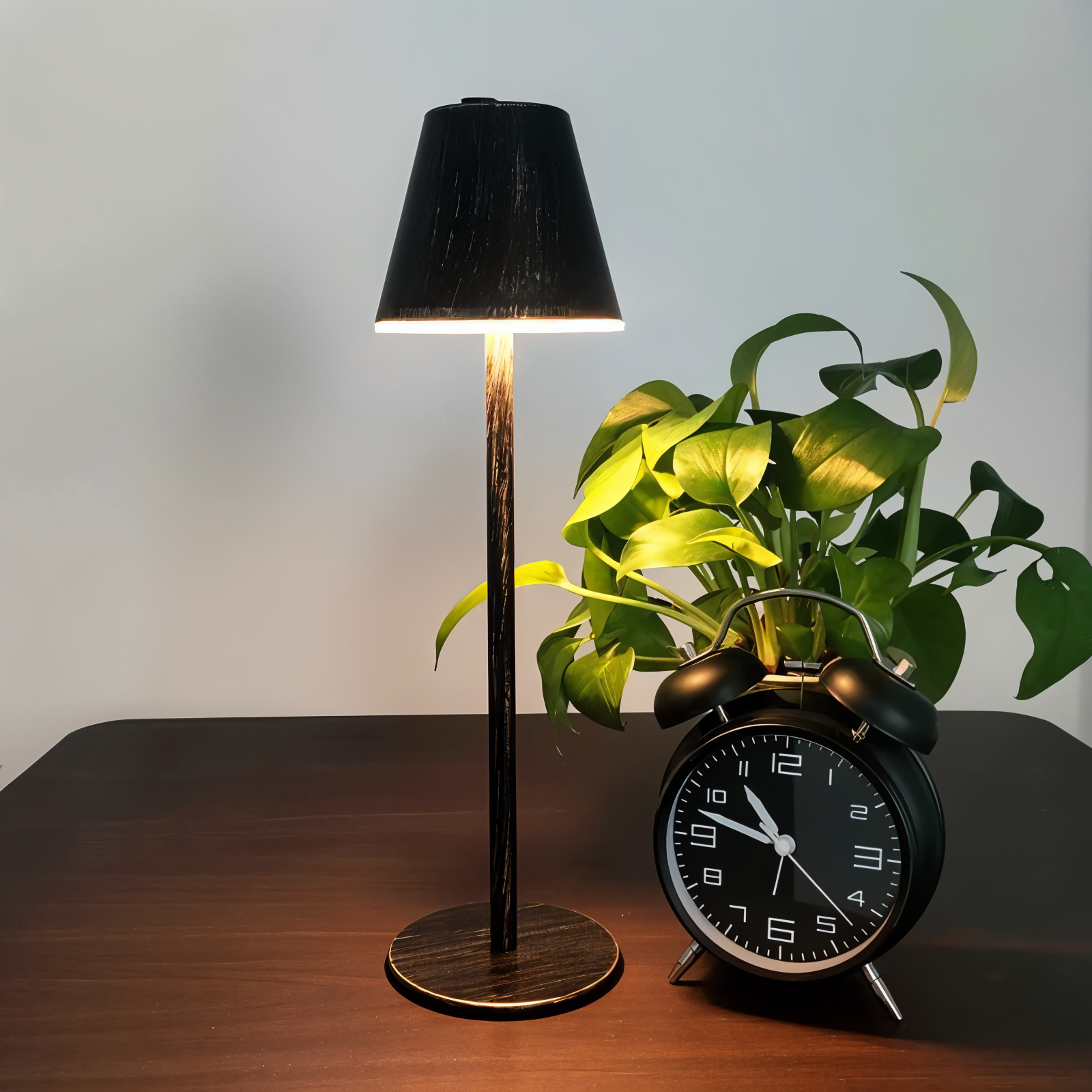 RoyaleGlow Modern LED Table Lamp with Touch Switch & USB Port for Ultimate Convenience - Bronze