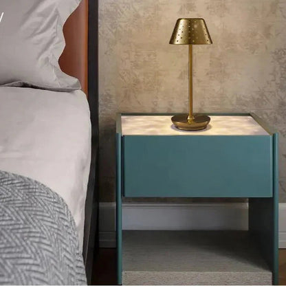Royaleva Modern Light Luxury Cordless LED Table Lamp – USB Rechargeable, Touch Dimmable - Gold