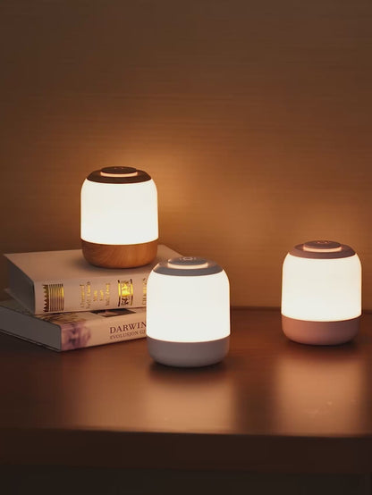 Rayvia Touch Sensor LED Table Lamp - Portable Night Light for Bedroom & Kids