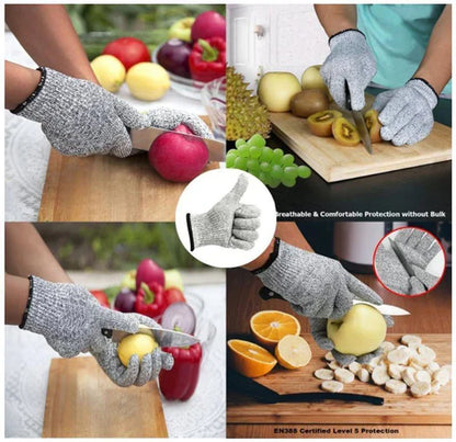 RoyaleGlow Chef's Stainless Steel Anti-Cut Safety Gloves