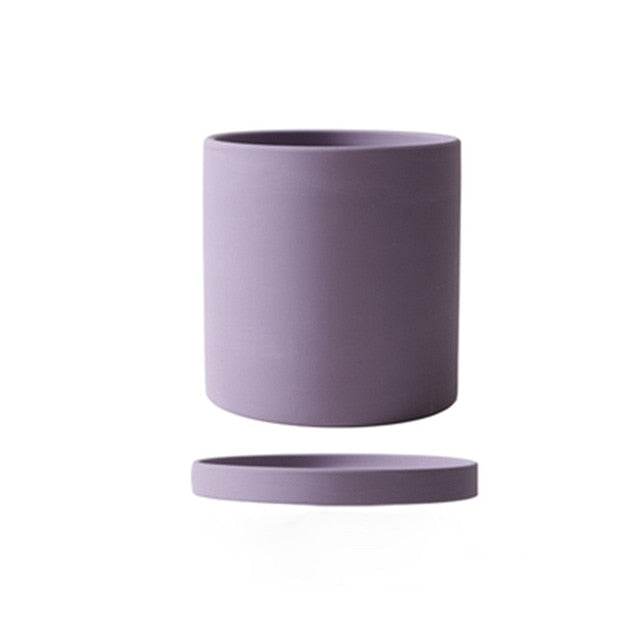 Royaleva All The Bright Colors Planter with Saucer Set