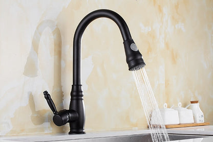 RoyaleGlow Ashby - Retractable Kitchen Faucet Elegant Design