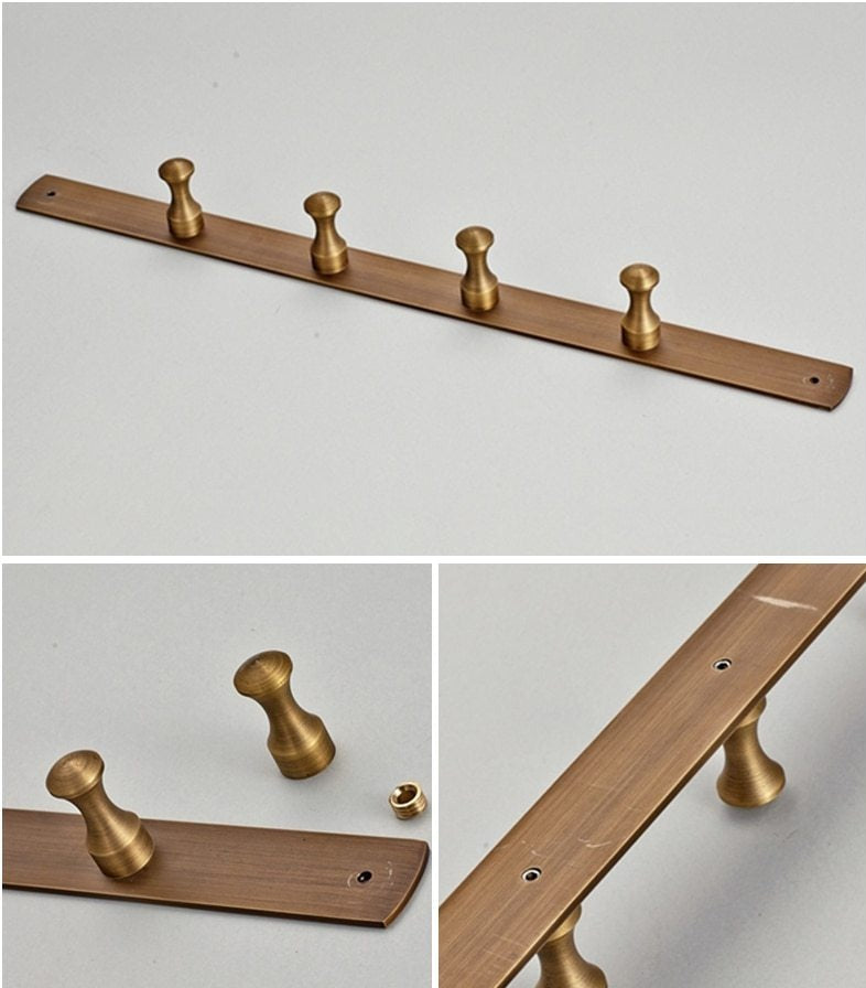 Royaleva Antique Brass Bathroom Hardware Set Essentials