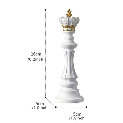 Royelux Modern Chess Statues - King, Queen & Knight Home Decor