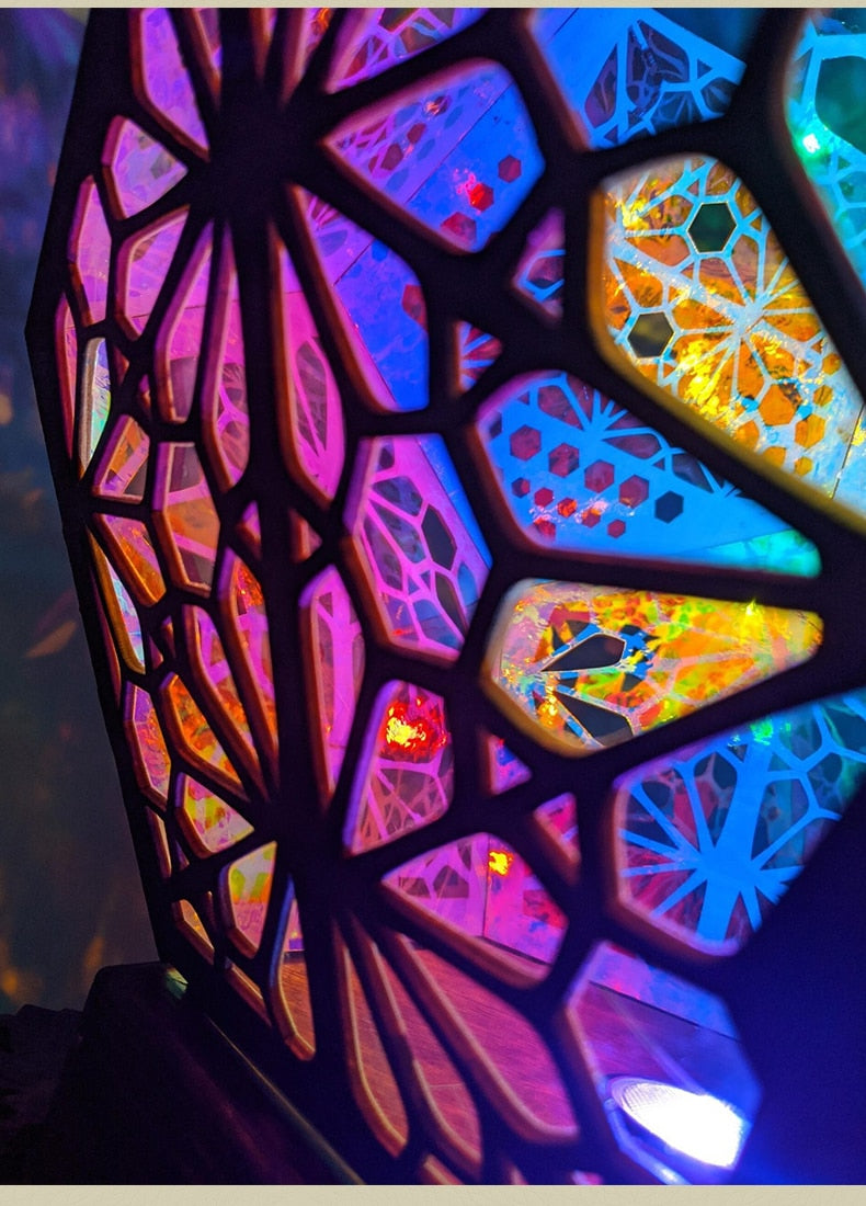 Royallure Bohemian Projection Lamp - Colorful Night Light for Unique Decor - Default Title