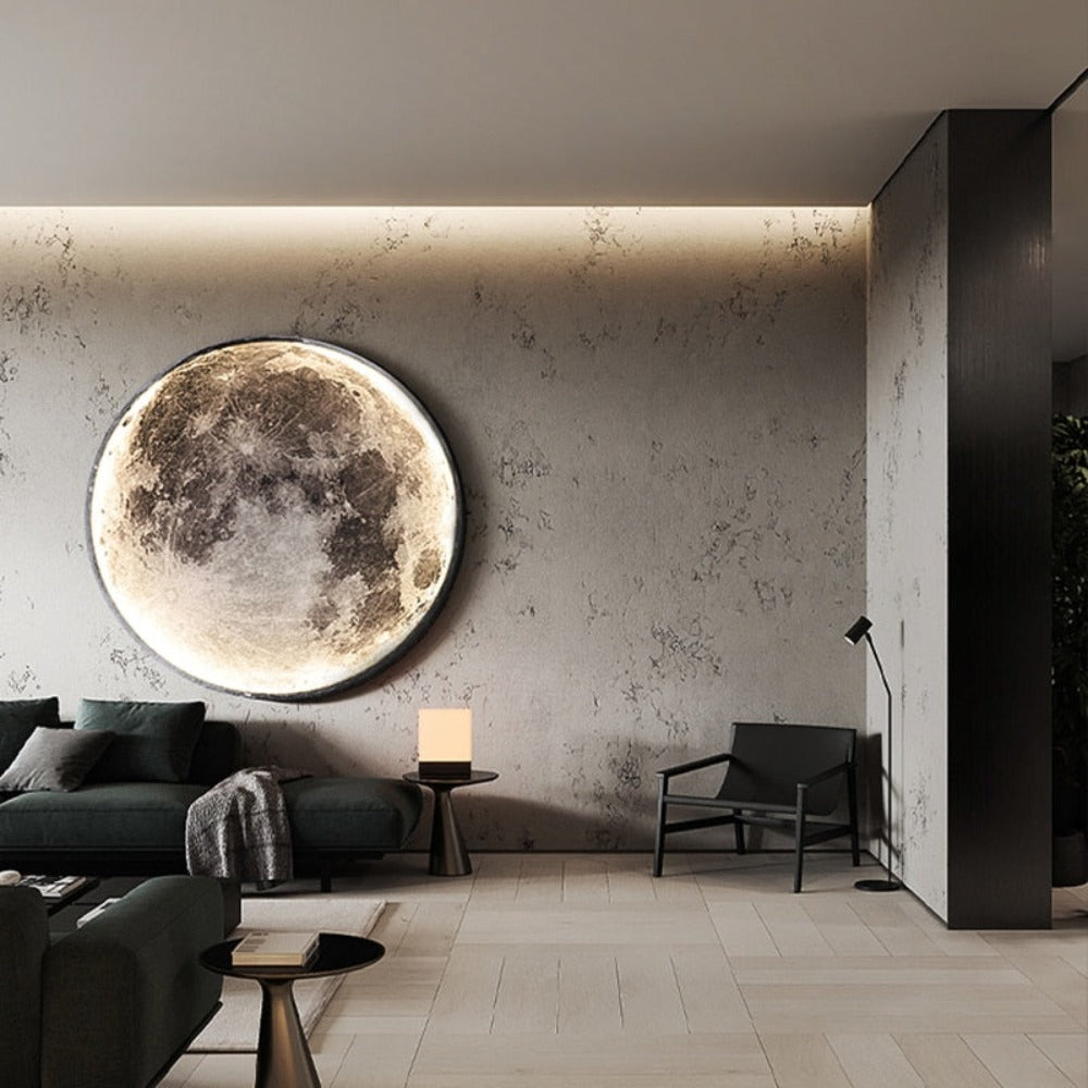 Royallure 3D LED Moon & Earth Ceiling or Wall Lamp - Moon 50CM / Brightnes Dimmable