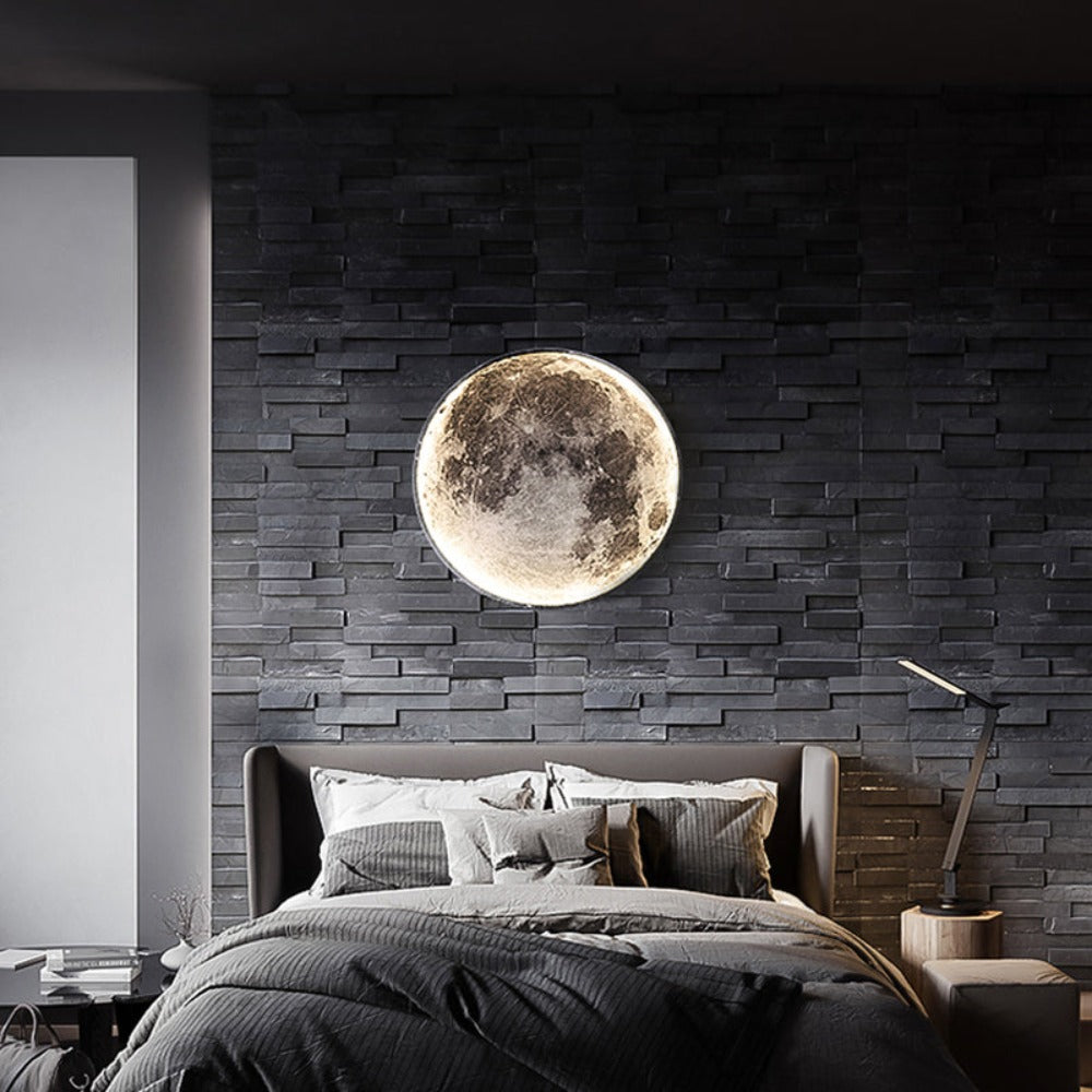 Royallure 3D LED Moon & Earth Ceiling or Wall Lamp - Moon 80CM / Warm white No remote