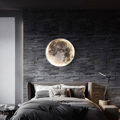 Royallure 3D LED Moon & Earth Ceiling or Wall Lamp - Moon 80CM / Warm white No remote