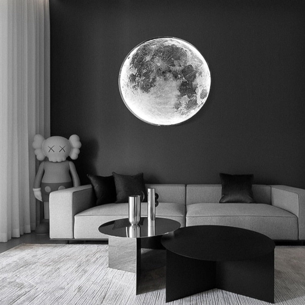Royallure 3D LED Moon & Earth Ceiling or Wall Lamp - Moon 24CM / Cool white No remote
